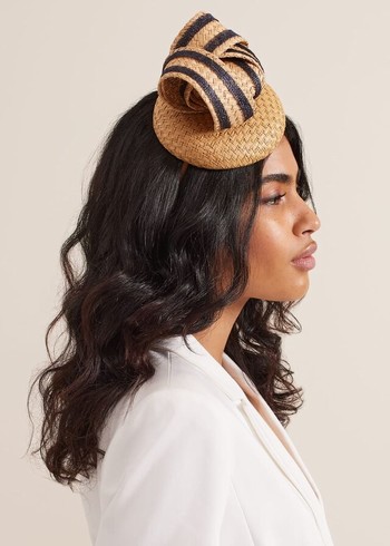 Phase Eight Raffia Twist Pillbox Hats Beige USA | 1932064-XR